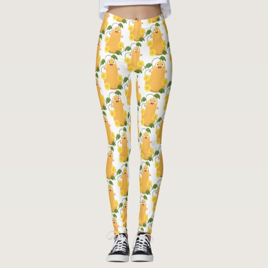 Puttertuinpompoen cartoon leggings (Voorkant)