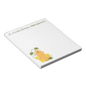 Puttertuinpompoen cartoon notitieblok (Schuin)