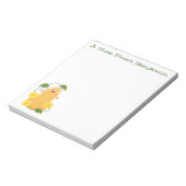 Puttertuinpompoen cartoon notitieblok (Linkerzijde)