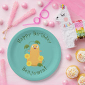 Puttertuinpompoen cartoon papieren bordje (Feest)