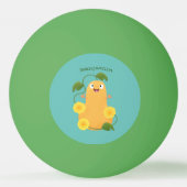 Puttertuinpompoen cartoon pingpongbal (Achterkant)