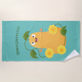 Puttertuinpompoen cartoon strandlaken