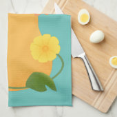 Puttertuinpompoen cartoon theedoek (Quarter Fold)