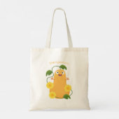 Puttertuinpompoen cartoon tote bag (Achterkant)