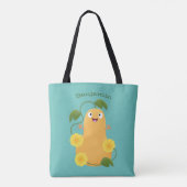Puttertuinpompoen cartoon tote bag (Achterkant)