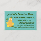 Puttertuinpompoen cartoon visitekaartje (Voorkant)