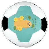 Puttertuinpompoen cartoon voetbal (Gedraaid)