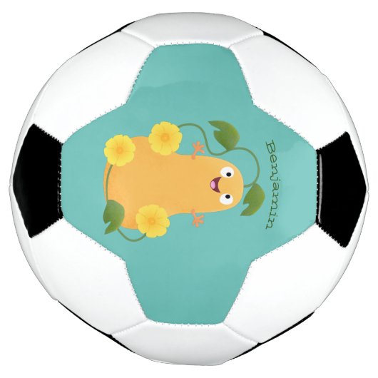 Puttertuinpompoen cartoon voetbal (Gedraaid)