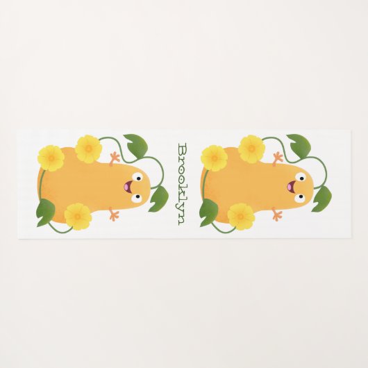 Puttertuinpompoen cartoon yogamat (Achterkant (horizontaal))