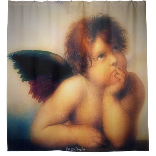 Putti Angel Douchegordijn (Voorkant)