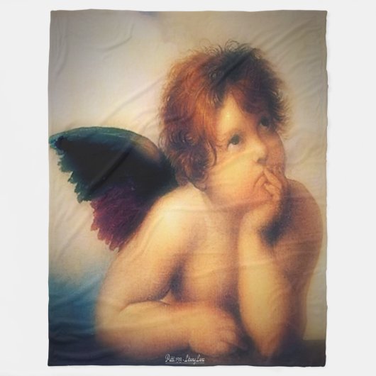 Putti Angel Fleece Deken (Voorkant)