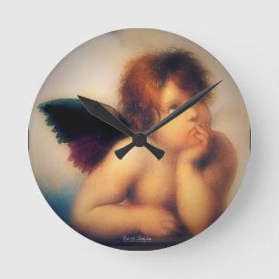 Putti Angel Ronde Klok
