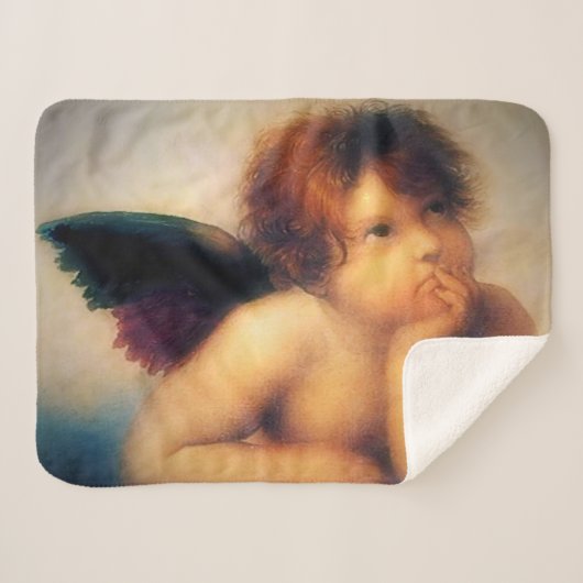 Putti Angel Sherpa Deken (Voorkant (horizontaal))