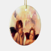 Putti paar engelen keramisch ornament (Rechts)