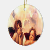 Putti paar engelen keramisch ornament (Links)