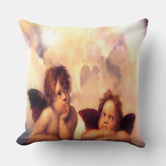 Putti Pair van Angels Kussen (Voorkant)
