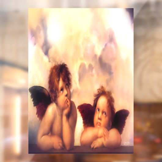 Putti Pair van Angels Raamsticker (Vel 2)