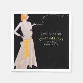Puttin' on the Ritz 20's Flapper Party Invitation Servet (Voorkant)