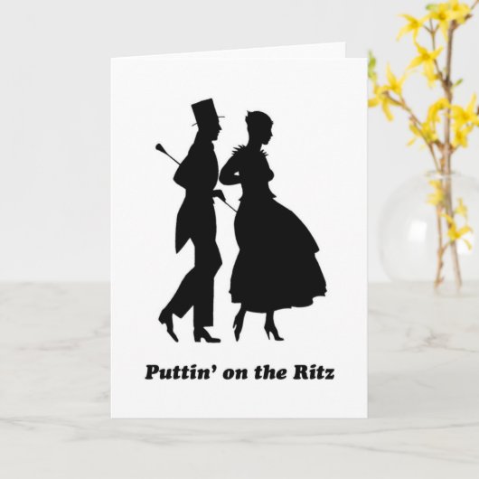 Puttin' on the Ritz Kaart (Gele Bloem)