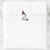 Puttin' op de heks ronde sticker (Tas)