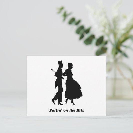 Puttin op de Ritz Briefkaart (Staand voorkant)