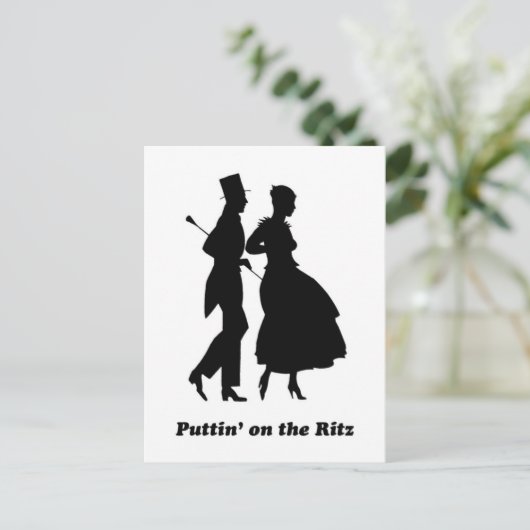 Puttin op de Ritz Briefkaart (Staand voorkant)