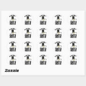 Puttin Ritz Ronde Sticker (Vel)