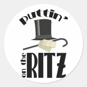 Puttin Ritz Ronde Sticker