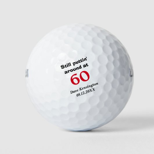 Puttin’ Rond 60 jaar op maat Golfballen (Voorkant)