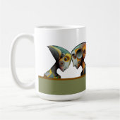 Putting their heads together koffiemok (Links)