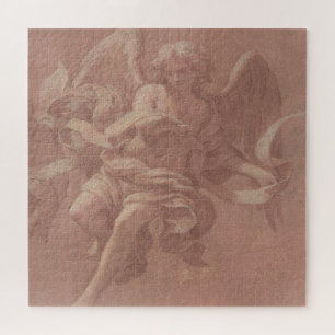 Putto en Angel Holding a Banderole Legpuzzel