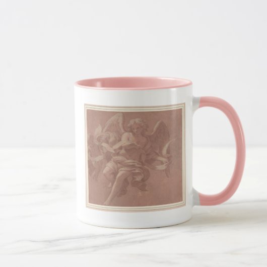 Putto en Angel Holding a Banderole Mok (Rechts)