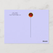 Putto in blauwe lucht strooit een waterval van wit briefkaart (Achterkant)