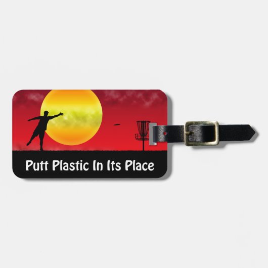 Puttplastic op zijn plaats bagagelabel (Voorkant horizontaal)