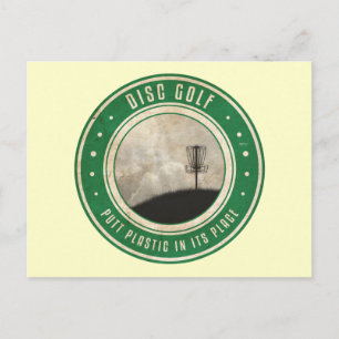 Puttplastic op zijn plaats briefkaart