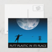 Puttplastic op zijn plaats briefkaart (Voorkant / Achterkant)