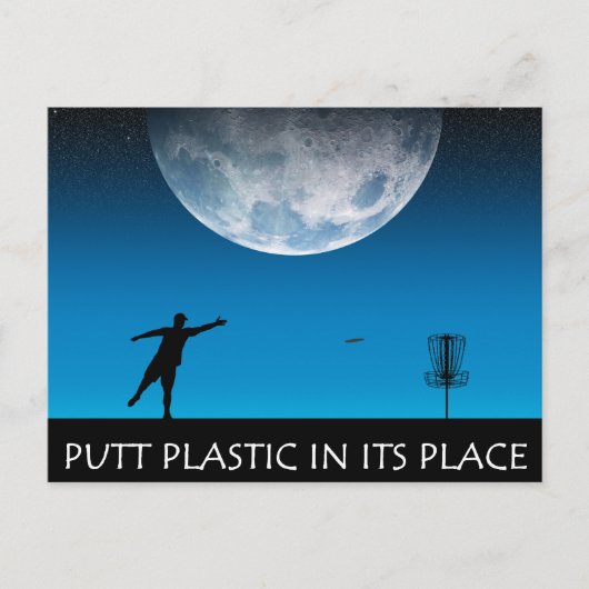 Puttplastic op zijn plaats briefkaart (Voorkant)