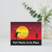 Puttplastic op zijn plaats briefkaart (Staand voorkant)