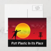 Puttplastic op zijn plaats briefkaart (Voorkant / Achterkant)