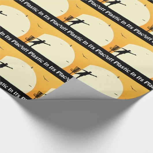 Puttplastic op zijn plaats cadeaupapier (Hoek)