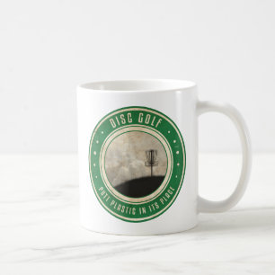 Puttplastic op zijn plaats koffiemok