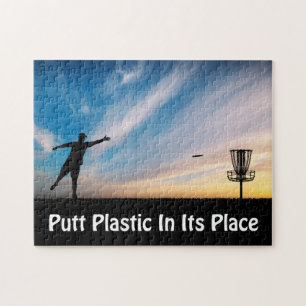 Puttplastic op zijn plaats legpuzzel