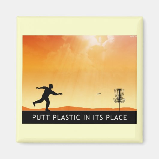 Puttplastic op zijn plaats magneet (Voorkant)