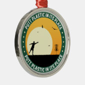 Puttplastic op zijn plaats metalen ornament (Rechts)