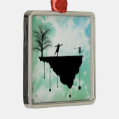 Puttplastic op zijn plaats metalen ornament (Rechts)