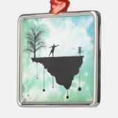 Puttplastic op zijn plaats metalen ornament (Links)