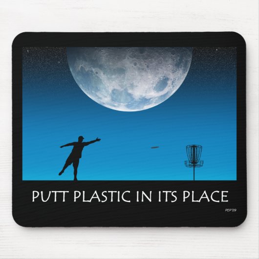 Puttplastic op zijn plaats muismat (Voorkant)