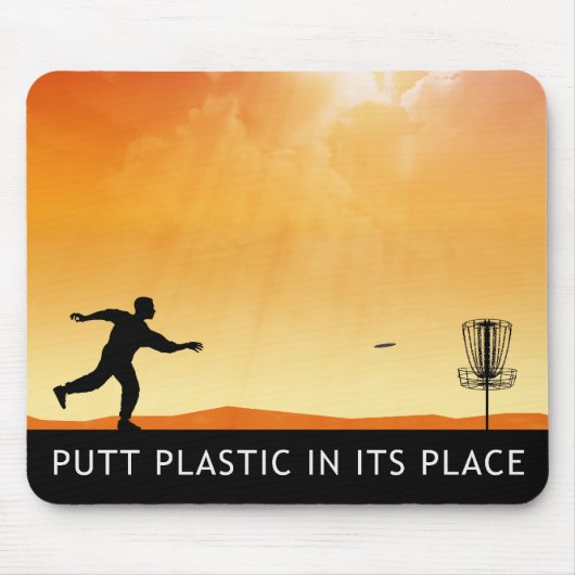 Puttplastic op zijn plaats muismat (Voorkant)