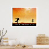 Puttplastic op zijn plaats poster (Keuken)