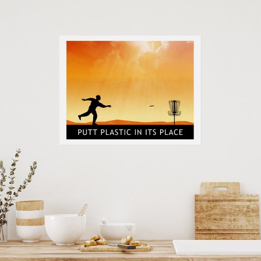 Puttplastic op zijn plaats poster (Keuken)